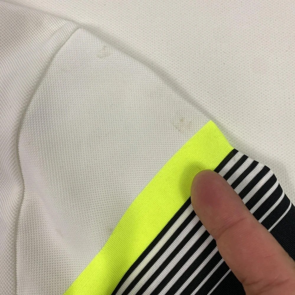 Nike Golf Polo Shirt Mens Large White Colorblock Dri-Fit Calusa‎ Pines Golf Club